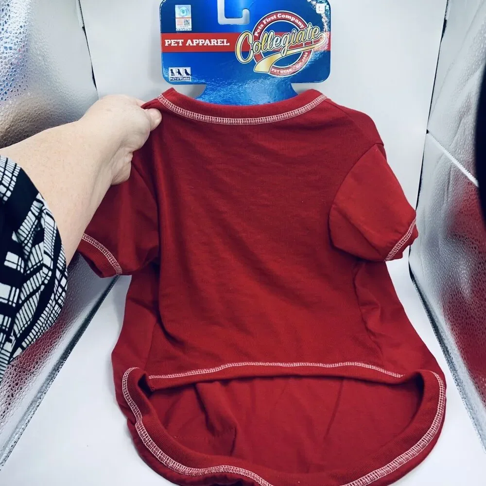 Pets First NCAA Razorback Tee Shirt for Dogs - Officially Licensed Sz Large NEW